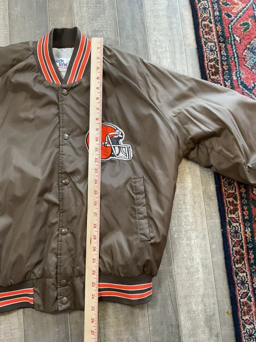 Vintage Cleveland Browns Chalkline Jacket 1990s NFL USA Stitched Bomber